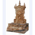 Decorative Marble Wall Fountain With Figure And Lion Design